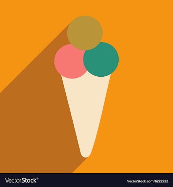 Flat with shadow icon and mobile applacation ice vector image