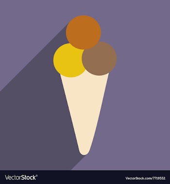 Flat with shadow icon and mobile applacation ice vector image