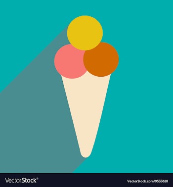 Flat with shadow icon and mobile applacation ice vector image
