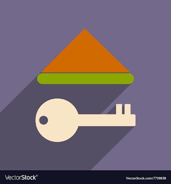 Flat with shadow icon and mobile applacation key vector image