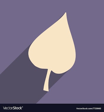 Flat with shadow icon and mobile applacation leaf vector image