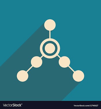 Flat with shadow icon and mobile applacation local vector image