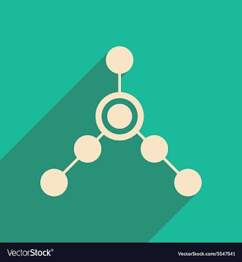 Flat with shadow icon and mobile applacation local vector image