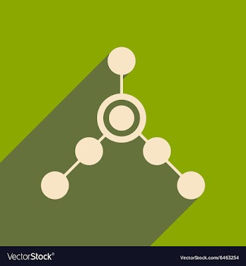 Flat with shadow icon and mobile applacation local vector image