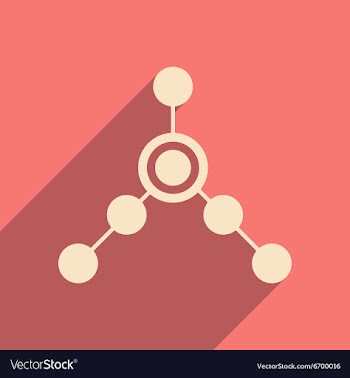 Flat with shadow icon and mobile applacation local vector image