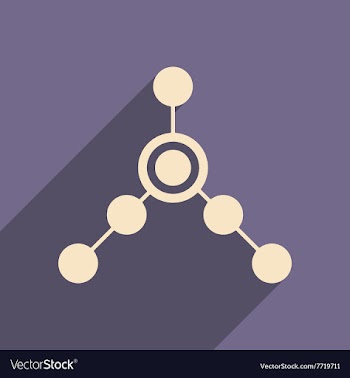 Flat with shadow icon and mobile applacation local vector image