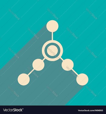 Flat with shadow icon and mobile applacation local vector image