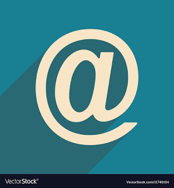 Flat with shadow icon and mobile applacation mail vector image