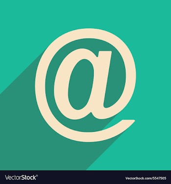 Flat with shadow icon and mobile applacation mail vector image