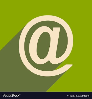 Flat with shadow icon and mobile applacation mail vector image