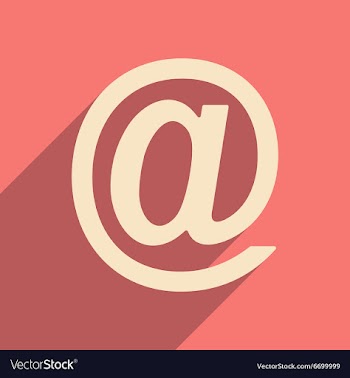 Flat with shadow icon and mobile applacation mail vector image