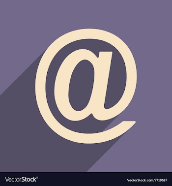 Flat with shadow icon and mobile applacation mail vector image