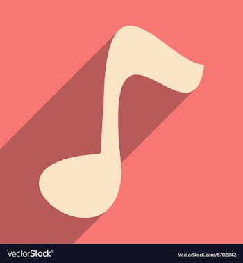 Flat with shadow icon and mobile applacation note vector image