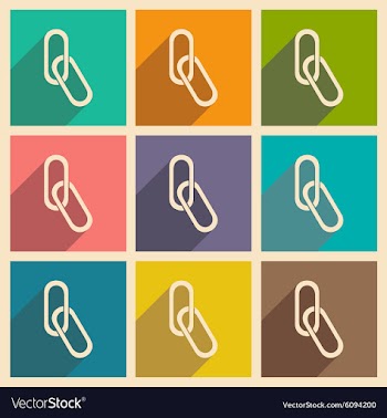 Flat with shadow icon and mobile applacation paper vector image