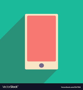 Flat with shadow icon and mobile applacation phone vector image