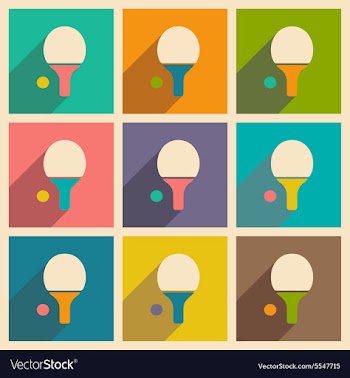Flat with shadow icon and mobile applacation ping vector image