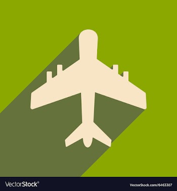 Flat with shadow icon and mobile applacation plane vector image
