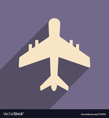 Flat with shadow icon and mobile applacation plane vector image