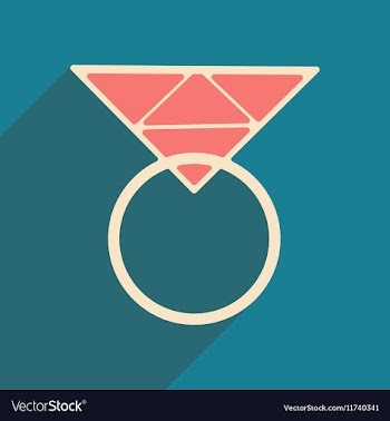 Flat with shadow icon and mobile applacation ring vector image