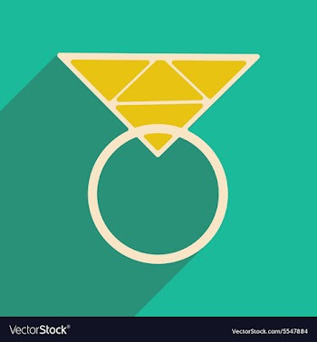 Flat with shadow icon and mobile applacation ring vector image