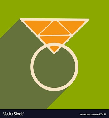Flat with shadow icon and mobile applacation ring vector image