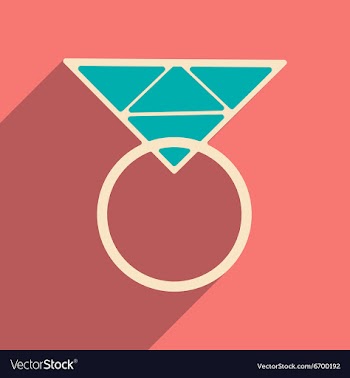 Flat with shadow icon and mobile applacation ring vector image