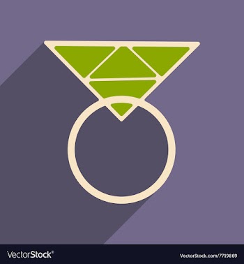 Flat with shadow icon and mobile applacation ring vector image