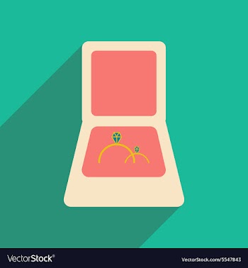 Flat with shadow icon and mobile applacation rings vector image
