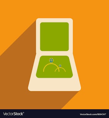 Flat with shadow icon and mobile applacation rings vector image