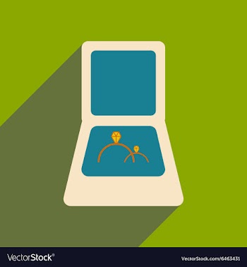 Flat with shadow icon and mobile applacation rings vector image