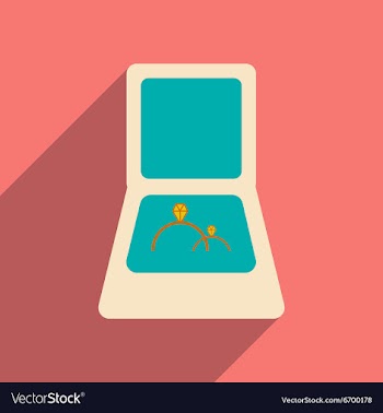 Flat with shadow icon and mobile applacation rings vector image