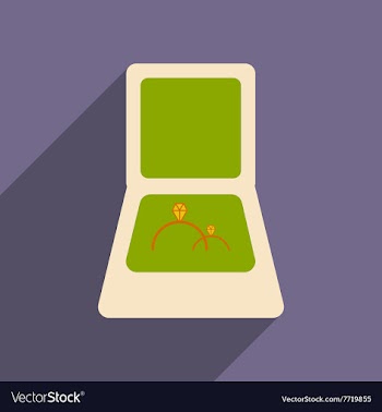 Flat with shadow icon and mobile applacation rings vector image