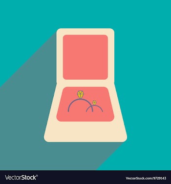 Flat with shadow icon and mobile applacation rings vector image