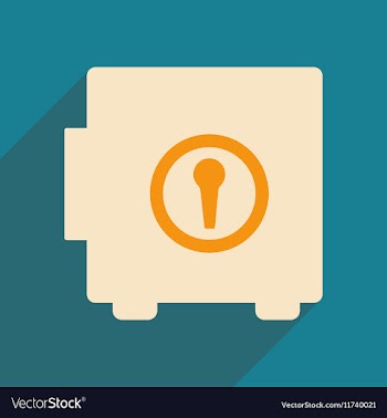Flat with shadow icon and mobile applacation safe vector image