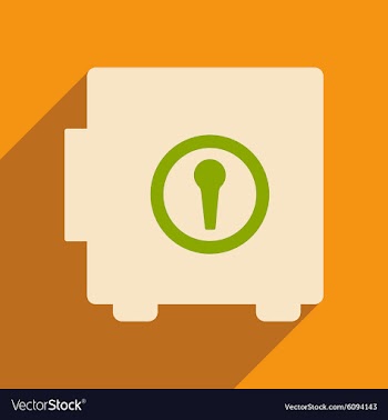 Flat with shadow icon and mobile applacation safe vector image