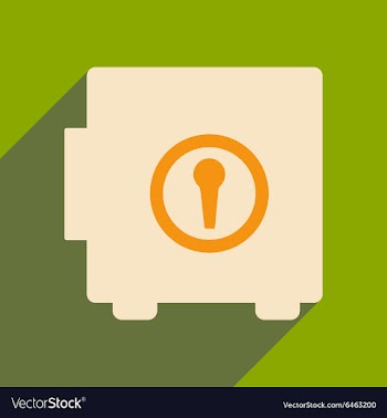 Flat with shadow icon and mobile applacation safe vector image