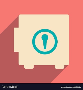 Flat with shadow icon and mobile applacation safe vector image