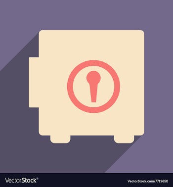 Flat with shadow icon and mobile applacation safe vector image