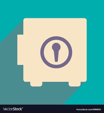 Flat with shadow icon and mobile applacation safe vector image