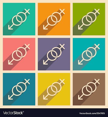 Flat with shadow icon and mobile applacation sex vector image
