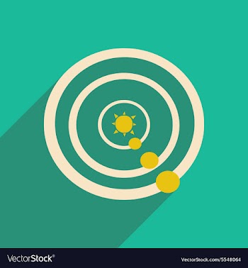 Flat with shadow icon and mobile applacation solar vector image