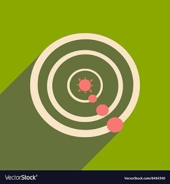 Flat with shadow icon and mobile applacation solar vector image