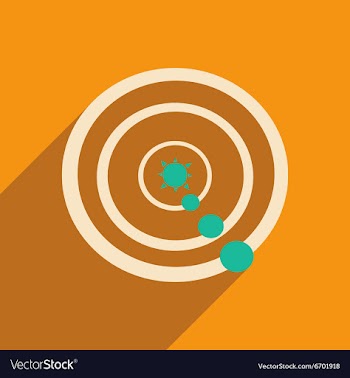Flat with shadow icon and mobile applacation solar vector image