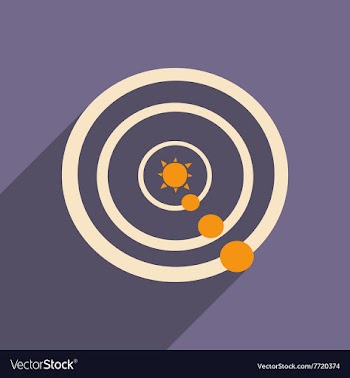Flat with shadow icon and mobile applacation solar vector image