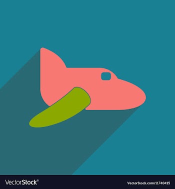 Flat with shadow icon and mobile applacation vector image