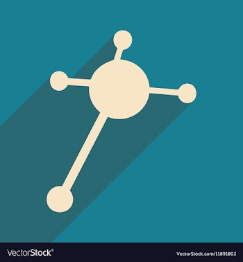 Flat with shadow icon and mobile applacation vector image