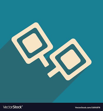 Flat with shadow icon and mobile applacation vector image