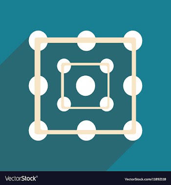 Flat with shadow icon and mobile applacation vector image