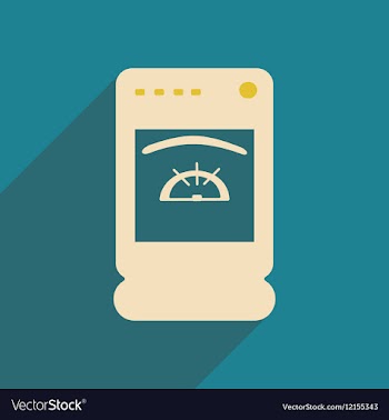 Flat with shadow icon and mobile applacation vector image