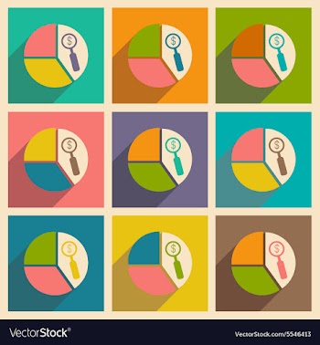 Flat with shadow icon and mobile applacation vector image